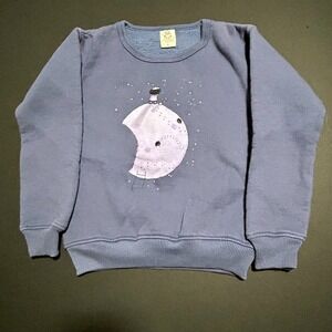 Monsterthreads Australia Kids Sweatshirt Size 6 Moon Celestial Graphic Cotton